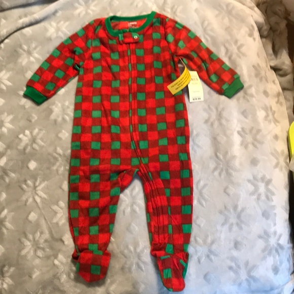 Leveret Other - Leveret Footed Christmas Plaid Pajama Sleeper